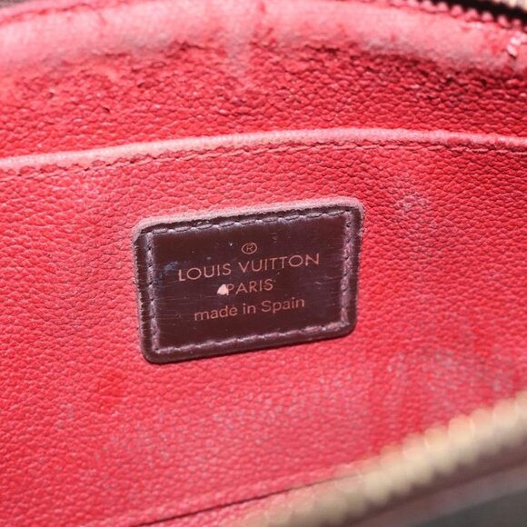 LOUIS VUITTON Damier Ebene Pochette Cosmetic PM Pouch N47516 LV Auth KD039 - Picture 9 of 15